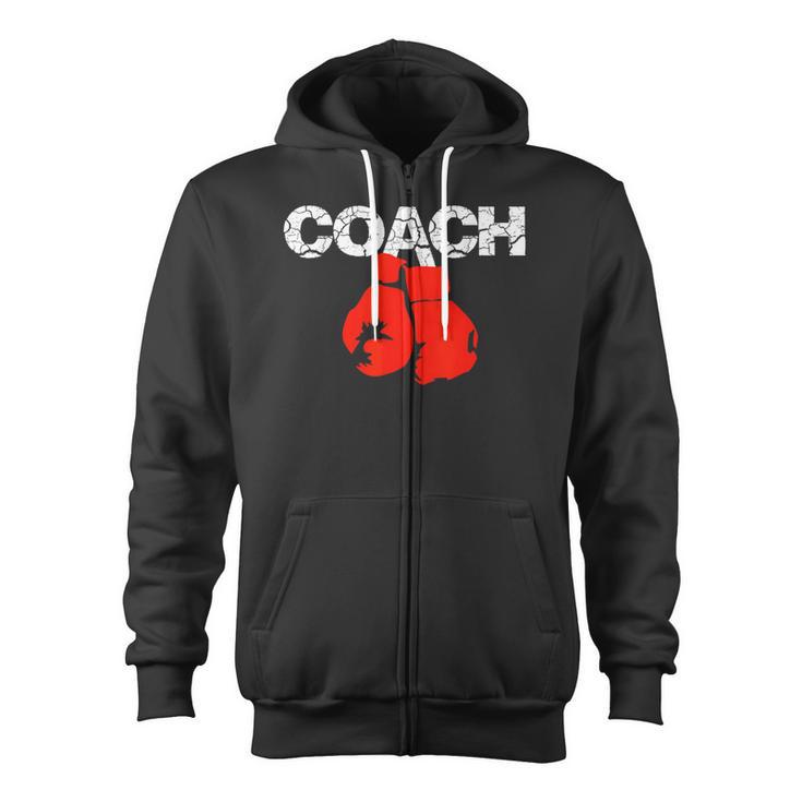 Boxing Coach Definition Boxing Trainer Boxing Coach Zip Up Hoodie