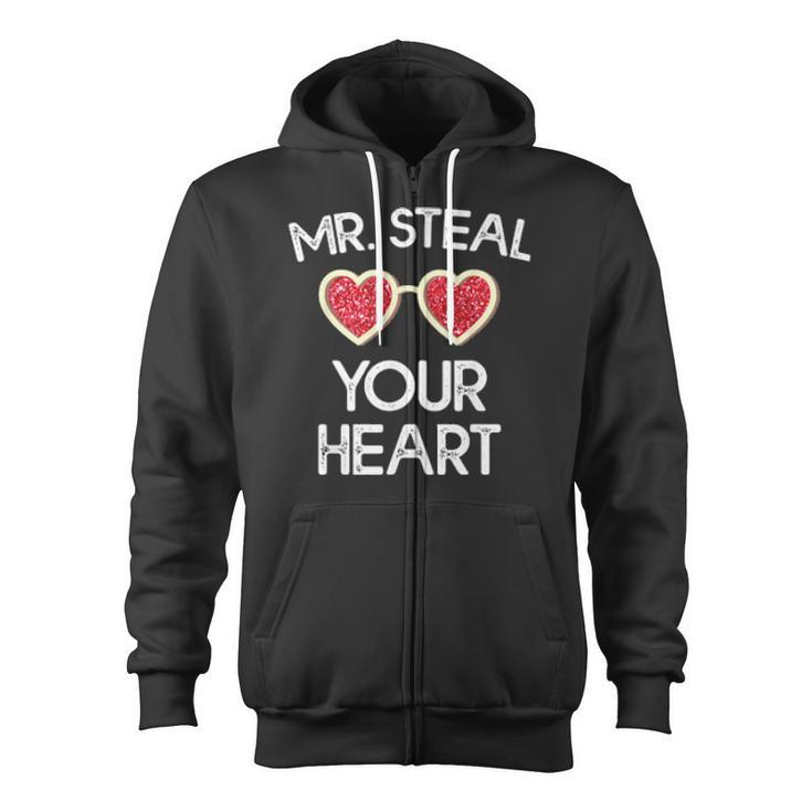Boys Valentine Mr Steal Your Heart Toddler Zip Up Hoodie
