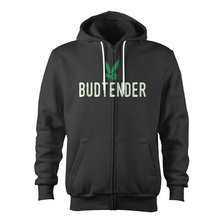 Budtender Dispensary Gear Hemp Farmer Zip Up Hoodie