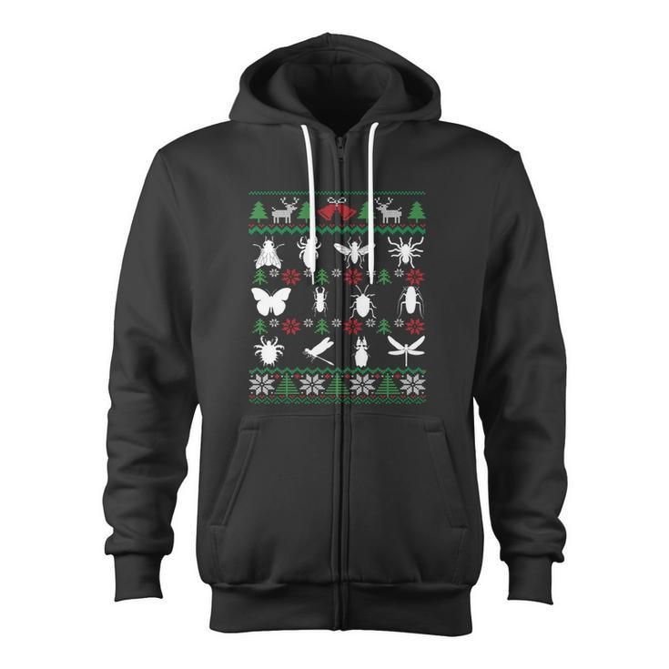 Bug Collector Entomology Insect Collecting Christmas  Zip Up Hoodie