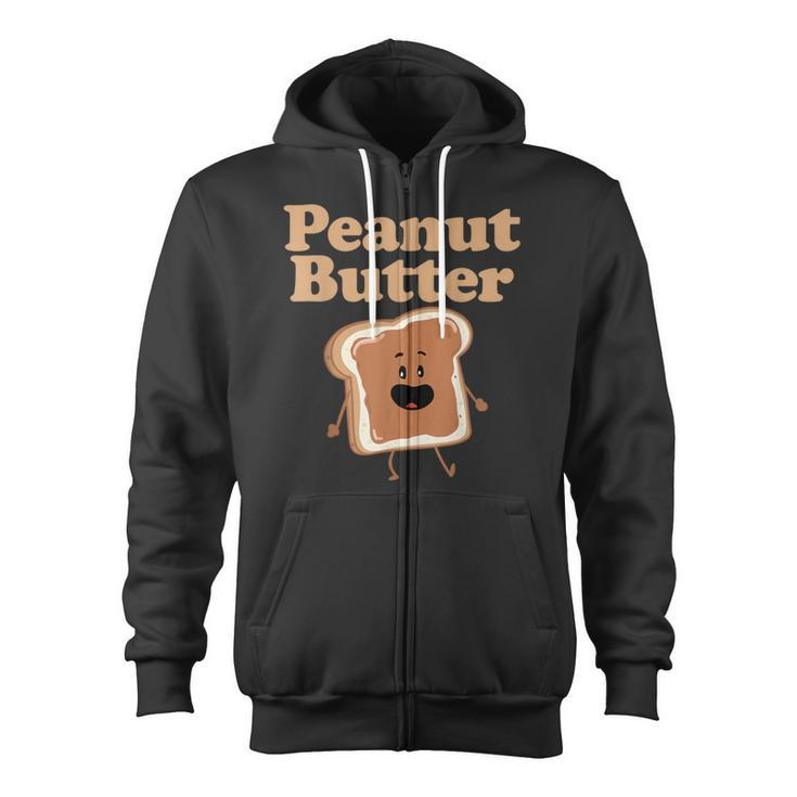 Dancing Peanut Butter Matching Peanut Butter And Jelly Zip Up Hoodie