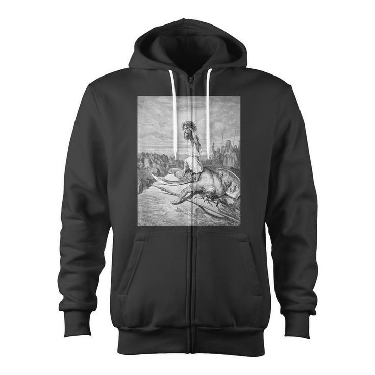 David And Goliath Gustave Dore Zip Up Hoodie