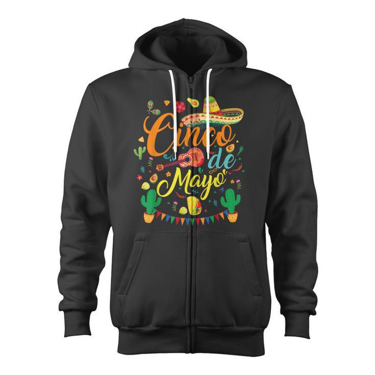 Fiesta Cinco De Mayo Mexican Party 5 De Mayo Women Zip Up Hoodie