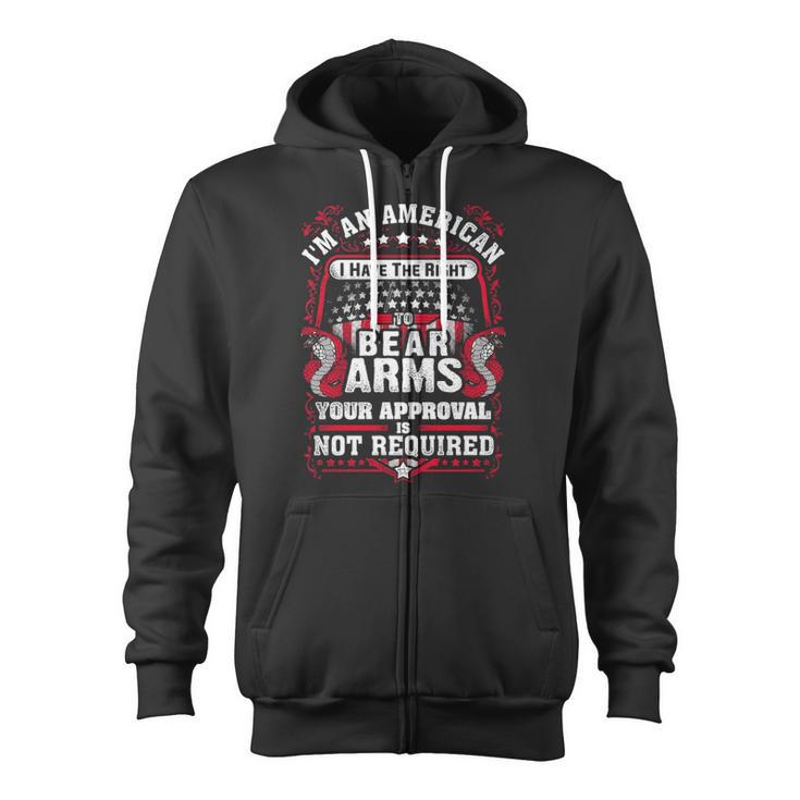 Gun Control Right To Bear Arms Zip Up Hoodie