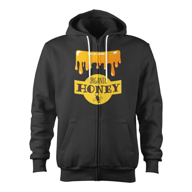 Honey Pot Bee Keeper Halloween Vegan Food Costume Zip Up Hoodie