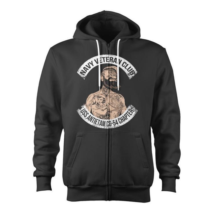 Navy Uss Antietam Cg Zip Up Hoodie