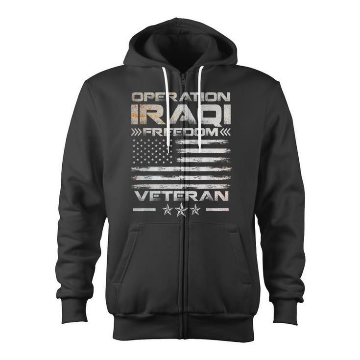 Operation Iraqi Freedom Oif Veteran Zip Up Hoodie