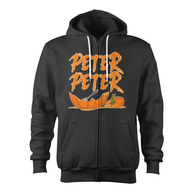 Peter Peter Pumpkin Eater Tshirt Zip Up Hoodie