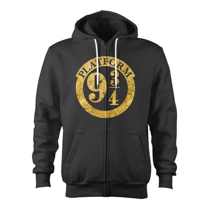 Platform 9 34 Golden Logo Zip Up Hoodie