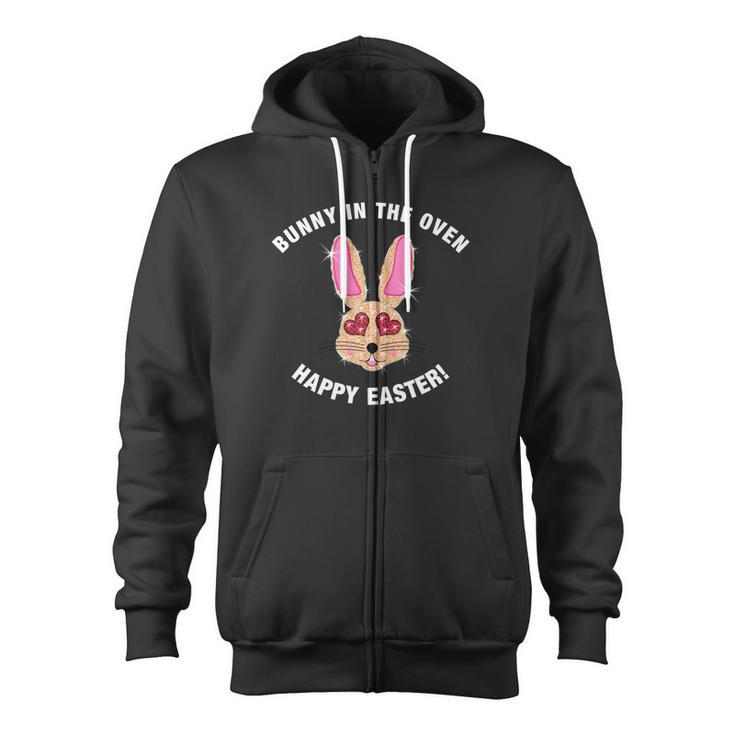 Were Pregnant Happy Easter Pregnancy Announcement Zip Up Hoodie