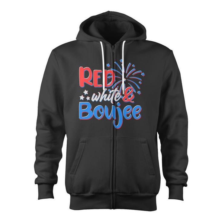 American Flag Usa July 4Th White Blue Red Faded Stripe Star Zip Up