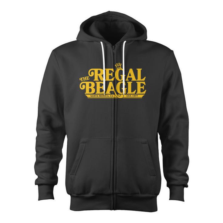 The Regal Beagle Santa Monica Ca Est 1977 Logo Zip Up Hoodie