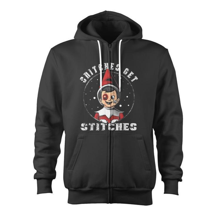 Snitches Get Stitches V2 Zip Up Hoodie