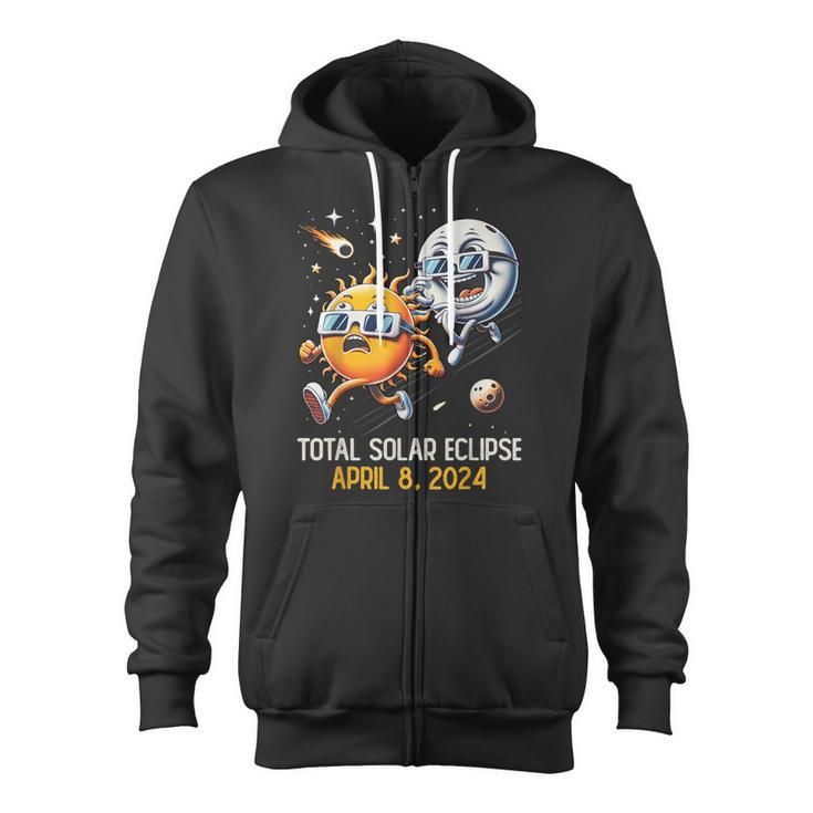 Total Solar Eclipse April 8 2024 Totality Astronomy Lover Zip Up Hoodie