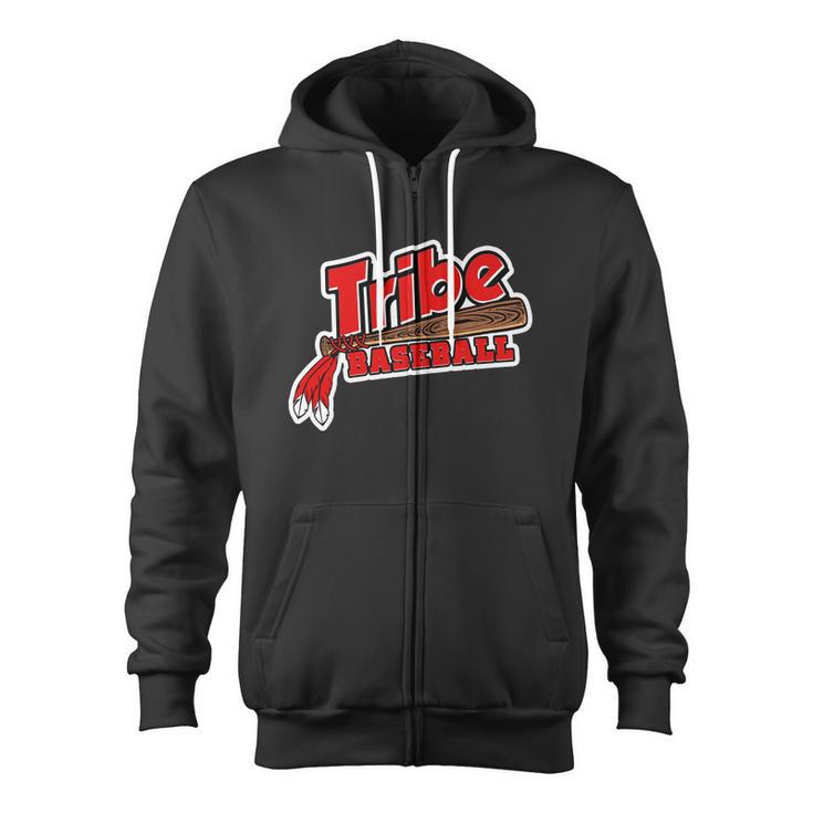 Tribe Baseball Sports Logo Tshirt Zip Up Hoodie