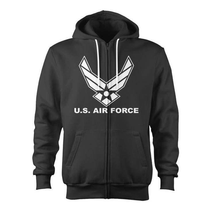 US Air Force Logo Zip Up Hoodie