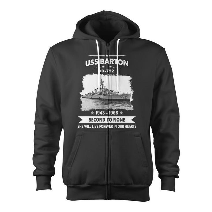 Uss Barton Dd Zip Up Hoodie