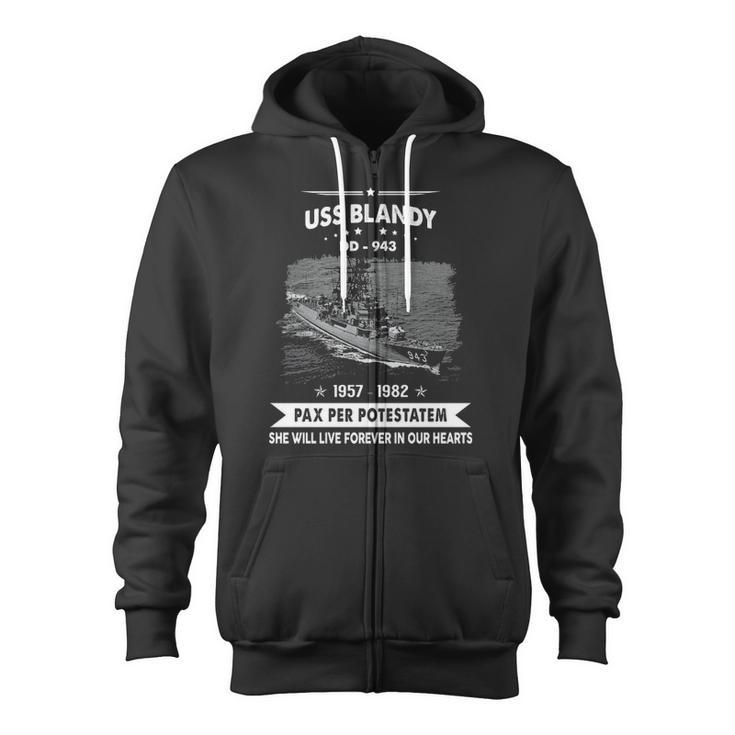 Uss Blandy Dd V2 Zip Up Hoodie