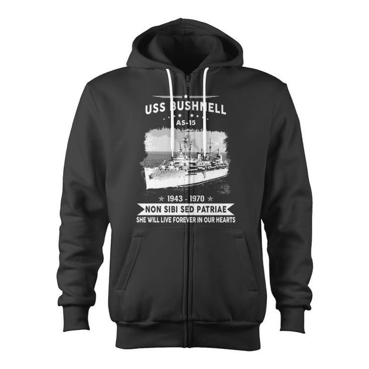 Uss Bushnell As Zip Up Hoodie