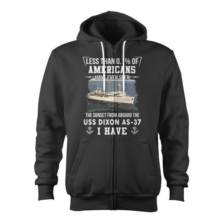 Uss Dixon As 37 Sunset Zip Up Hoodie