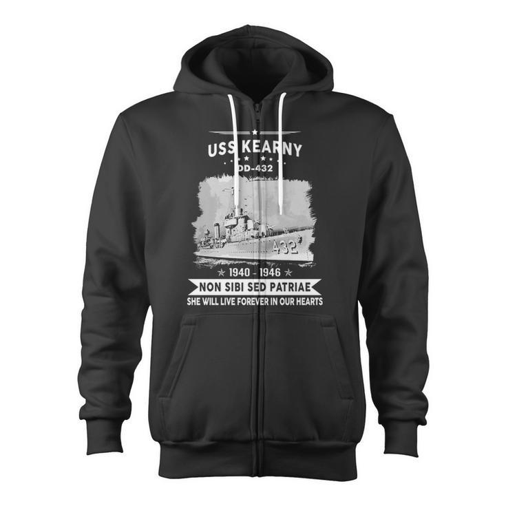 Uss Kearny Dd Zip Up Hoodie