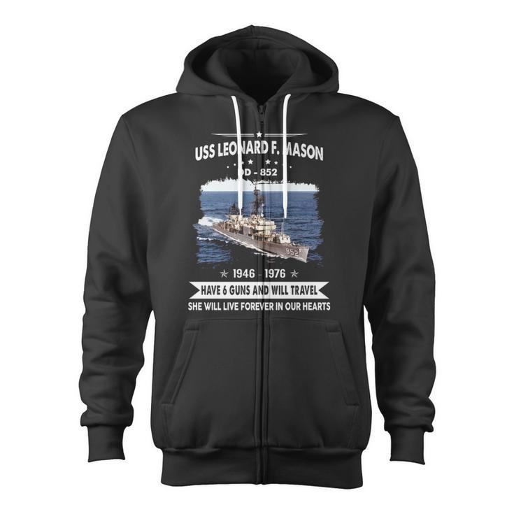 Uss Leonard F Mason Dd Zip Up Hoodie