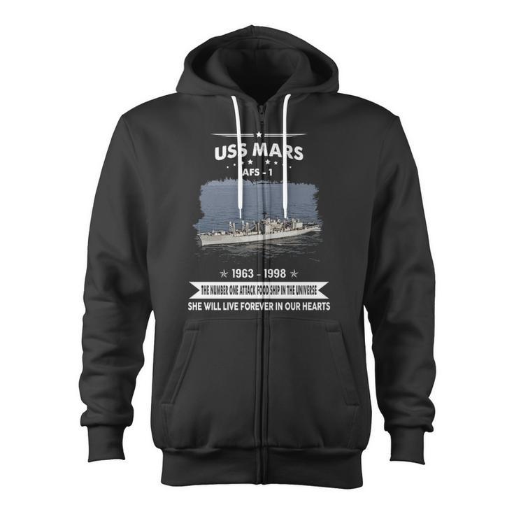 Uss Mars Afs V2 Zip Up Hoodie