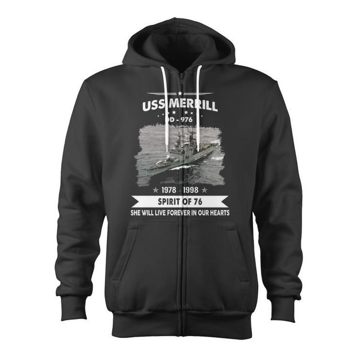 Uss Merrill Dd 976 Dd Zip Up Hoodie