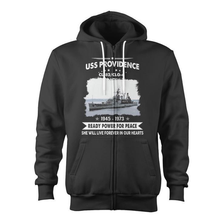 Uss Providence Clg Zip Up Hoodie