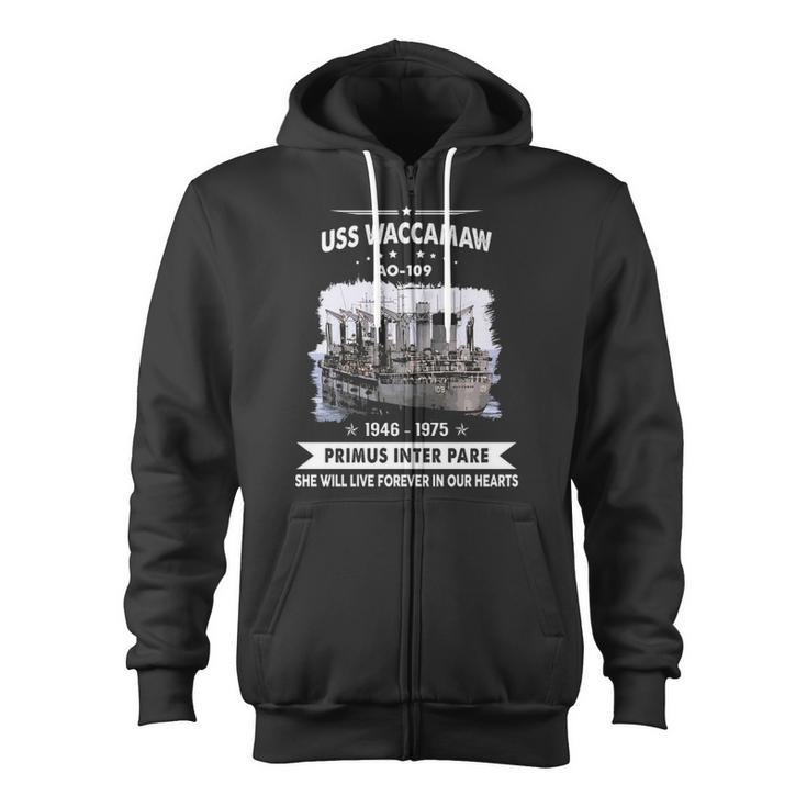 Uss Waccamaw Ao Zip Up Hoodie