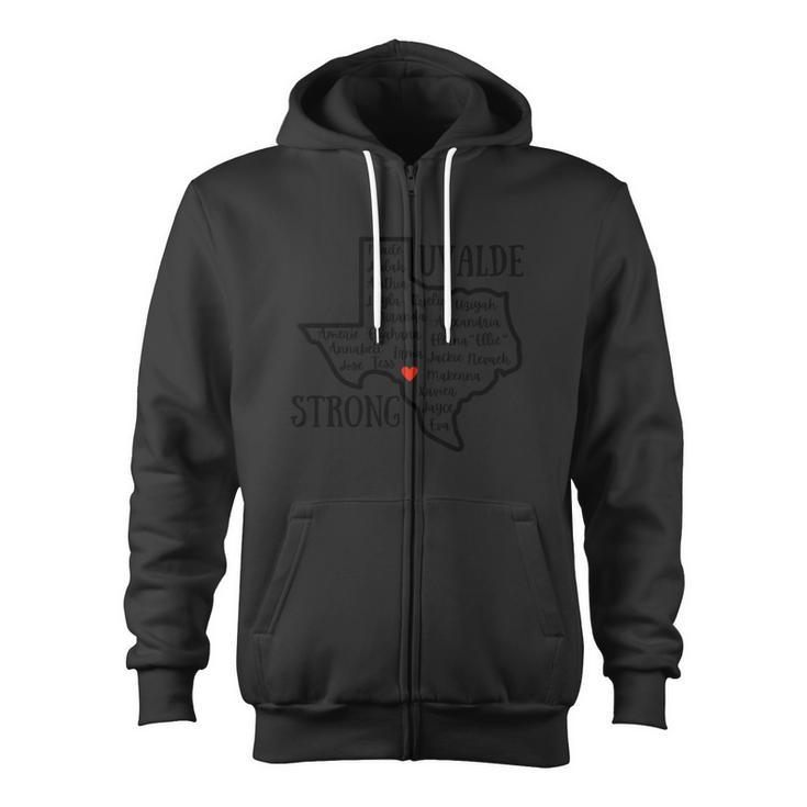 Uvalde Strong Remember The Victims Zip Up Hoodie