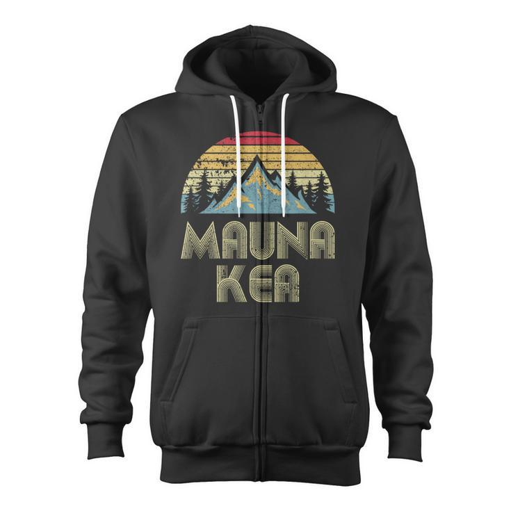 Vintage Mauna Kea Mountain Hawaii Zip Up Hoodie