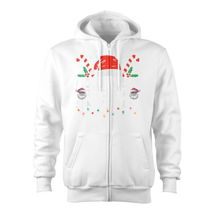 Most Likely To Crash Santa's Sleigh Christmas Joke Zip Up Hoodie