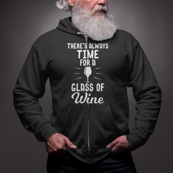 Alcohol Time For A Glass Of Wine Tees Christmas Zip Up Hoodie