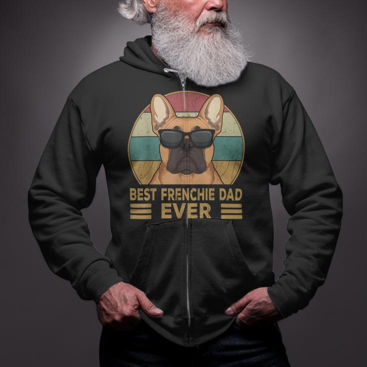 Best Frenchie Dad Ever French Bulldog Dog Owner Zip Up Hoodie