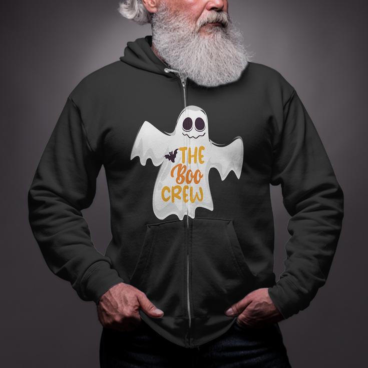 The Boo Crew Halloween Quote Zip Up Hoodie