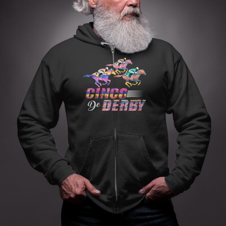 Cinco De Mayo Horse Racing Derby Party Pinata Jockeys Zip Up Hoodie