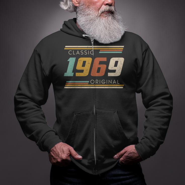 Classic 1969 Original Birthday Zip Up Hoodie