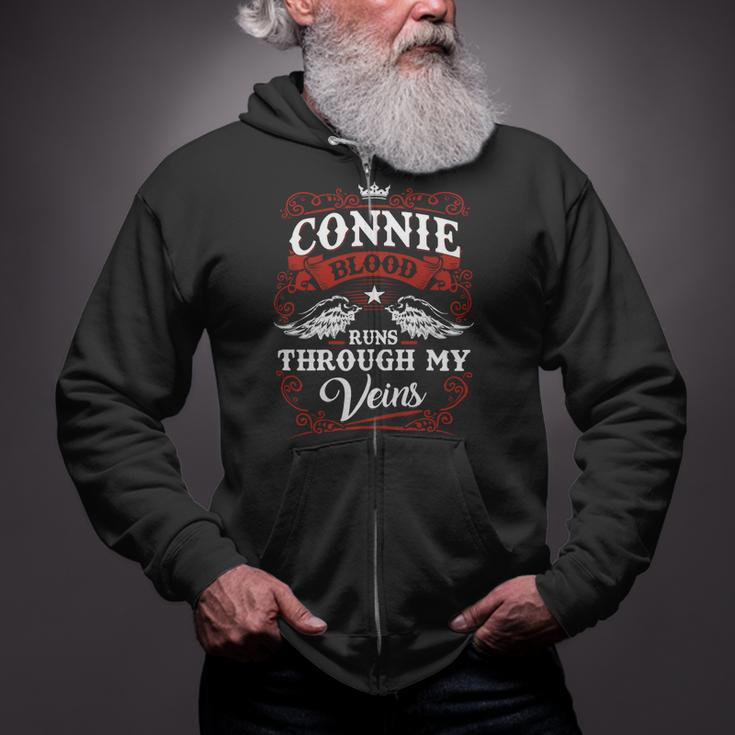 Connie Name Shirt Connie Family Name V2 Zip Up Hoodie