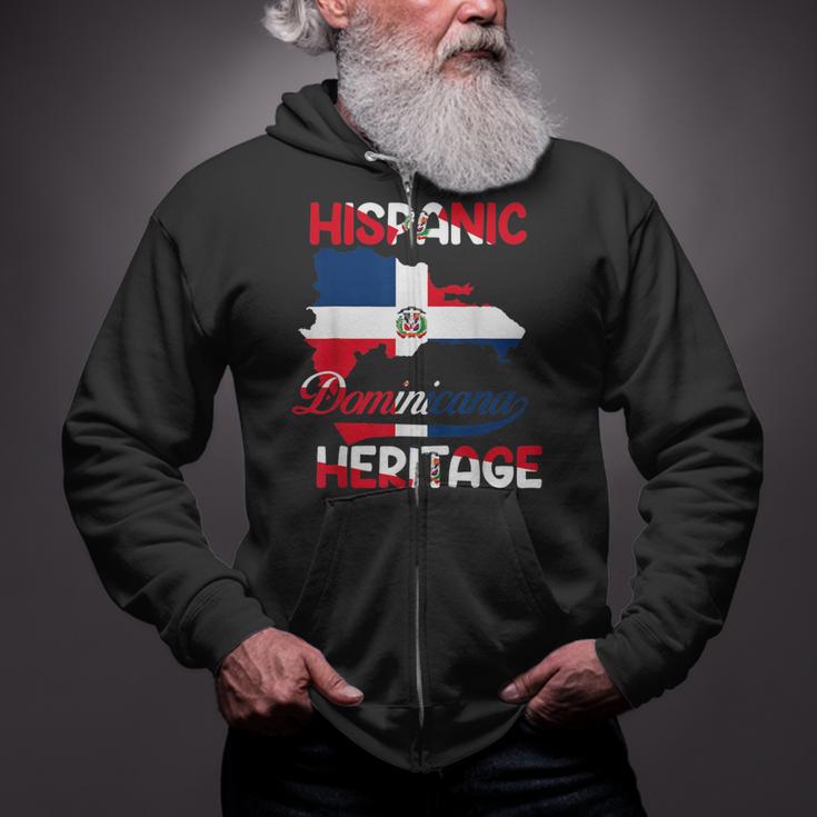 Dominican Republic Flag Hispanic Heritage Dominicana Zip Up Hoodie