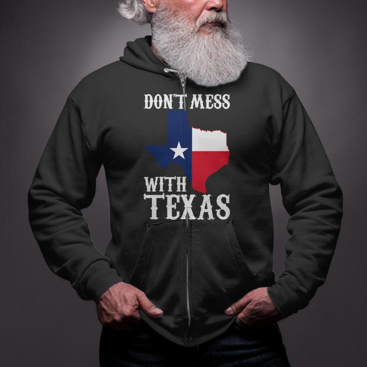 Don't Mess With Texas Tshirt Zip Up Hoodie
