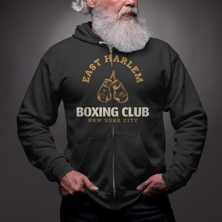 East Harlem New York City Boxing Club Boxing Zip Up Hoodie