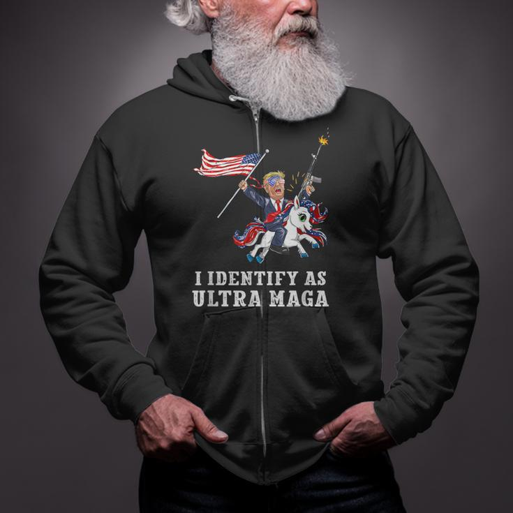 I Identify As Ultra Maga Apparel Zip Up Hoodie