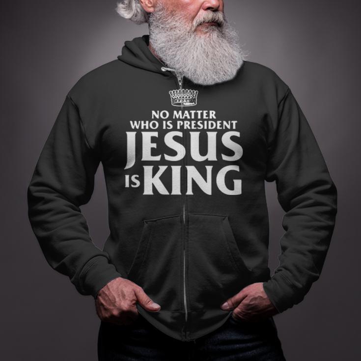 Jesus Is King Zip Up Hoodie