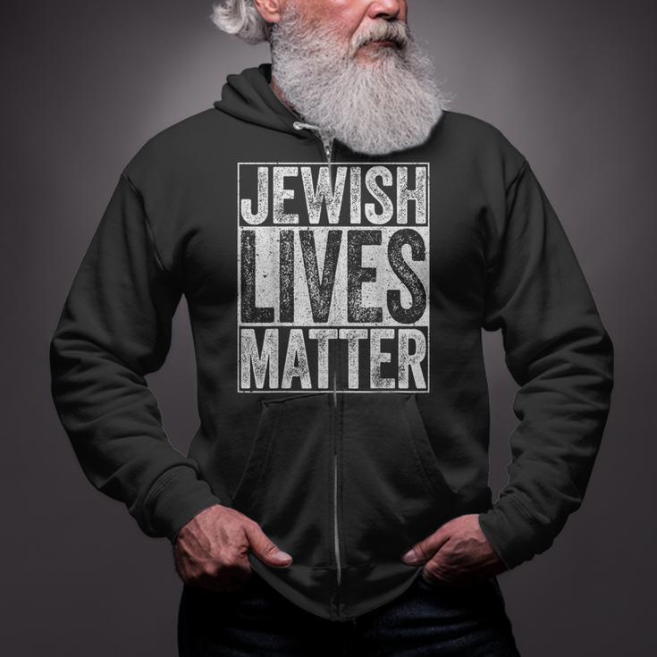 Jewish Lives Matter Jews Zip Up Hoodie