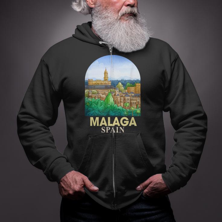 Malaga Spain Travel Catedral De Malaga Traveling Spain Trip Zip Up Hoodie