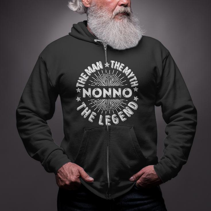 The Man The Myth The Legend For Nonno Zip Up Hoodie