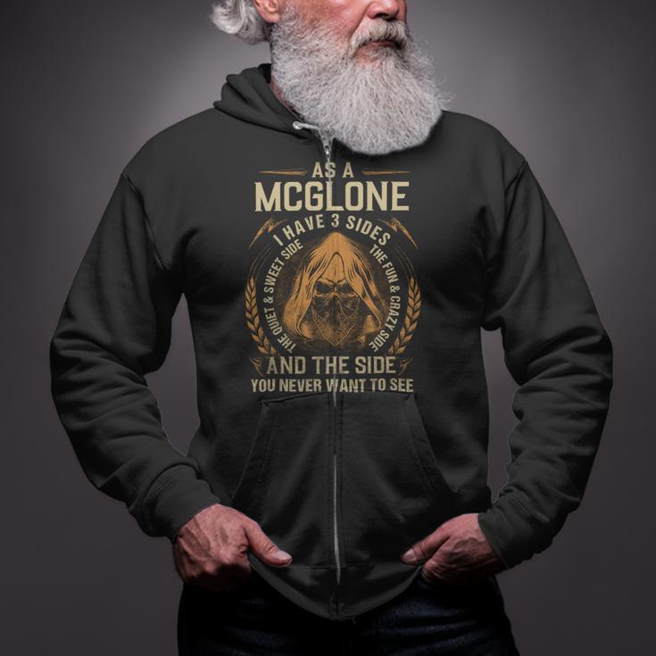 Mcglone Name Shirt Mcglone Family Name Zip Up Hoodie