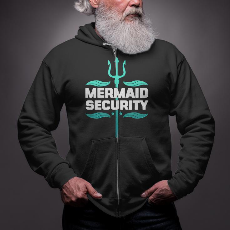 Mermaid Security Trident Zip Up Hoodie