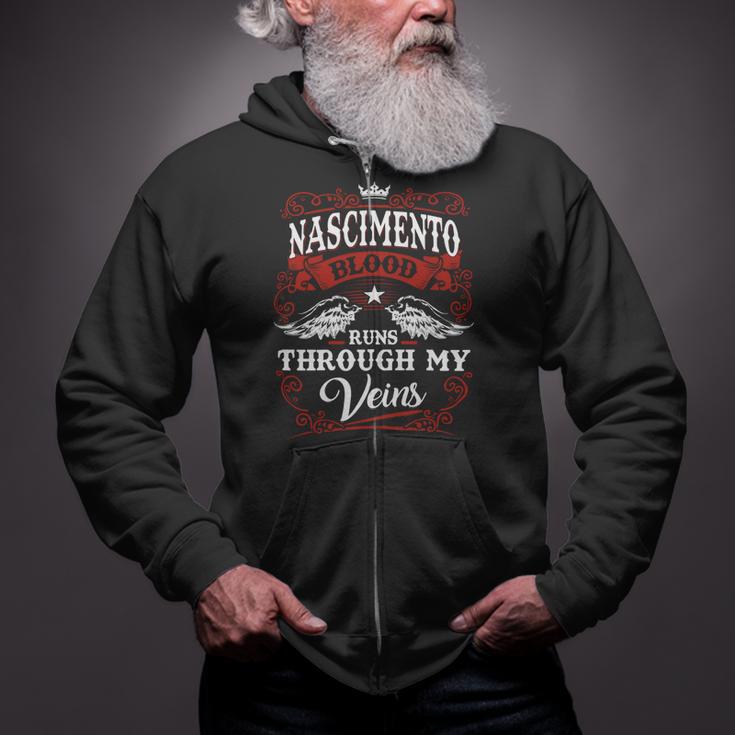 Nascimento Name Shirt Nascimento Family Name V2 Zip Up Hoodie